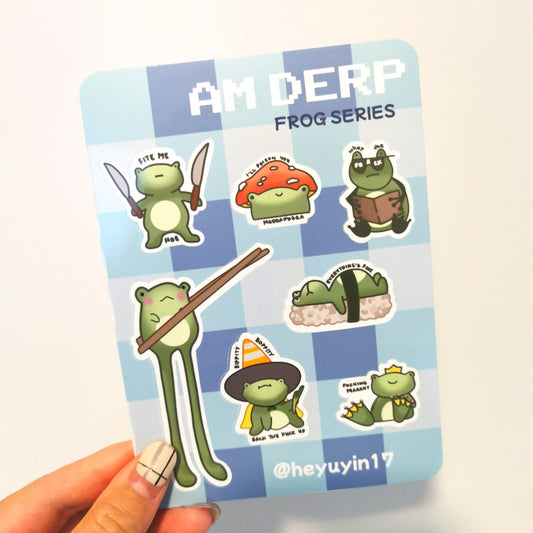 AmDerp: Froggos Sticker Sheet