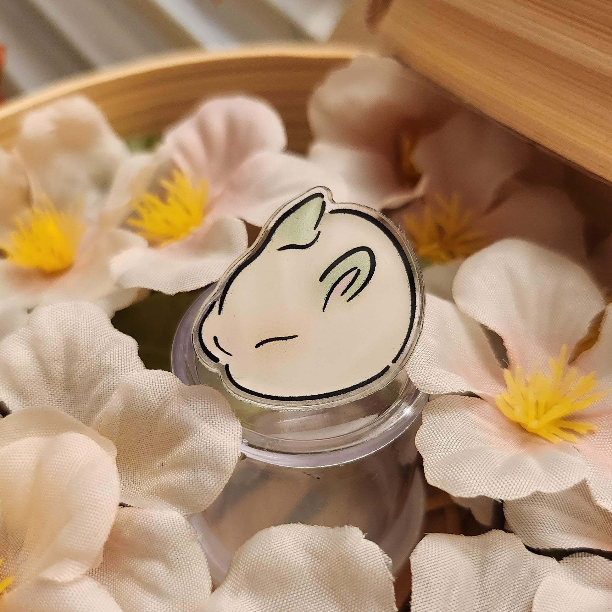 acrylic pin bao bun