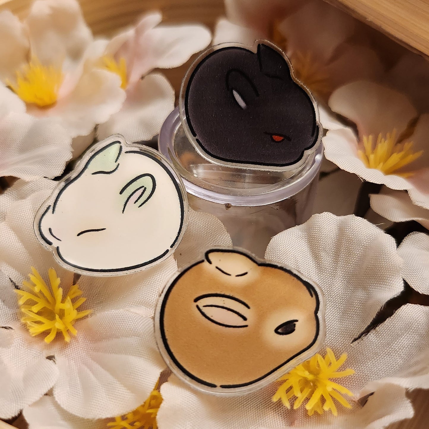 acrylic pin bao bun