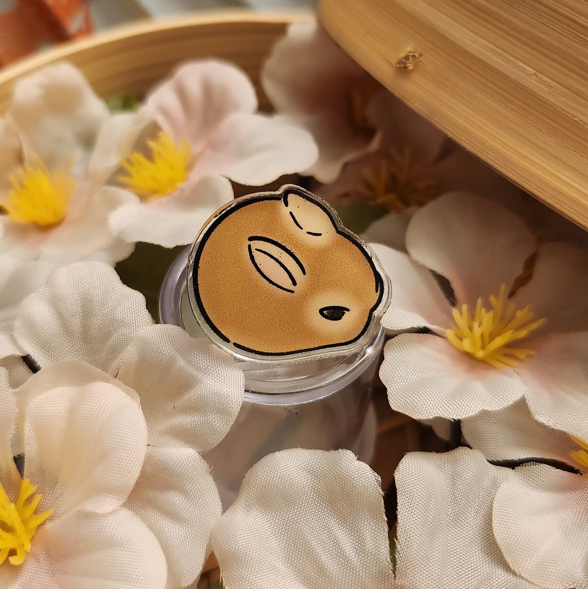 acrylic pin bao bun